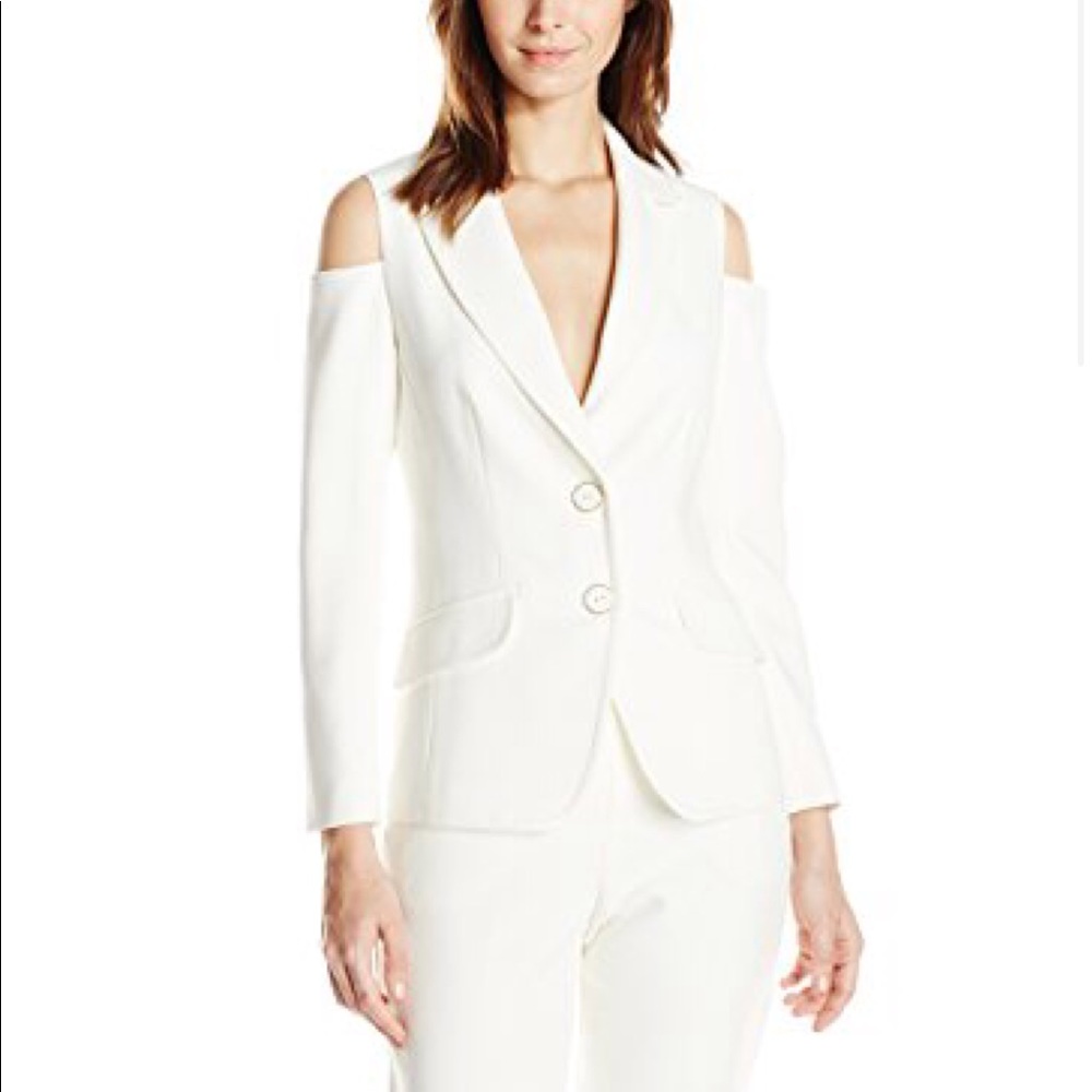 Trina Turk Minas Drape Cold Shoulder Jacket